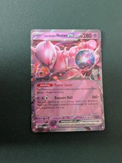 Team Rockets Mewtwo Ex SVP 216 Promo Pokemon Scarlett and Violet Destined Rivals - Image 1