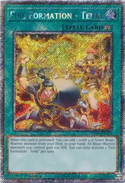 Yugioh! Fire Formation - Tenki - RA04-EN201 - Platinum Secret Rare - 1st Edition - Image 1
