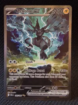 Zekrom EX 166/086 Secret Rare Black Bolt SV11 English Pokemon Card NM/M - Image 1