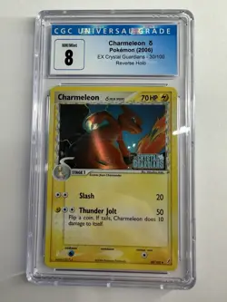Charmeleon 30/100 Reverse Holo EX Crystal Guardians Pokemon Card CGC 8 - Image 1