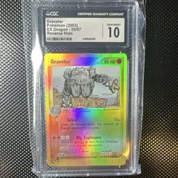 Pokemon Graveler EX Dragon Reverse Holo CGC 10 2003 English Card #29/97 - Image 1