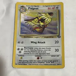 Pokemon Card TCG Pidgeot 14/130 Base Set 2 Holo Rare - LOOK AT DAMG - Image 1