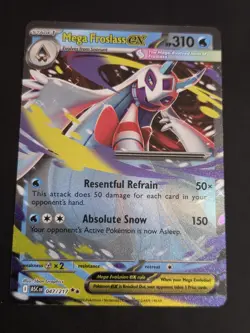 2026 POKEMON TCG MEGA FROSLASS EX 047 ASCENDED HEROES DOUBLE RARE HOLO NM - Image 1