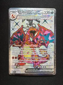 Pokemon: Charizard ex 215/197 Ultra Rare Full Art Obsidian Flames - Image 1