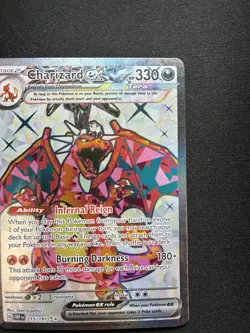 Pokemon: Charizard ex 215/197 Ultra Rare Full Art Obsidian Flames - Image 3