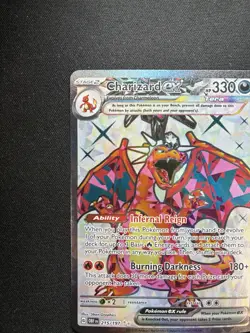 Pokemon: Charizard ex 215/197 Ultra Rare Full Art Obsidian Flames - Image 4