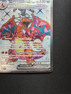 Pokemon: Charizard ex 215/197 Ultra Rare Full Art Obsidian Flames - Image 5