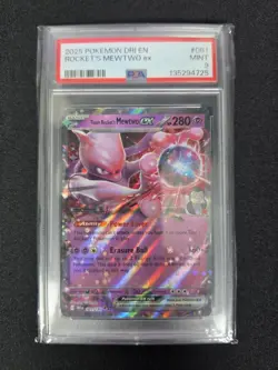 Pokemon TCG | Destined Rivals | Rocket's Mewtwo ex | PSA 9 - Image 1