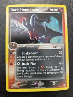 Pokemon Team Rocket Returns Dark Houndoom Holo Rare 5/109 EXC-NEAR MINT - Image 1