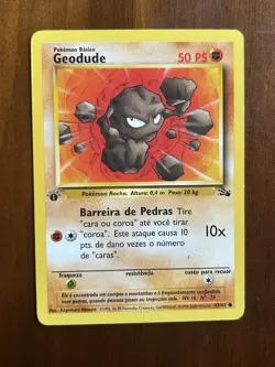 Pokemon TCG | SPANISH Geodude 47/62 1st Edition Regular LP | Fossil - Image 1