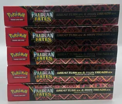 Lot of (5) Pokemon Paldean Fates Great Tusk/Iron Treads ex Premium Collection - Image 4