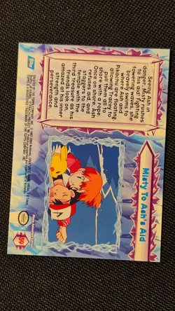 Misty To Ash's Aid #59 - Pokemon Topps Pokemon 2000 Movie Blue Logo Near Mint - Image 3