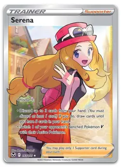 Serena (Full Art) #193/195 (Holo) (NM) SWSH12: Silver Tempest SWSH12 Pokemon - Image 1
