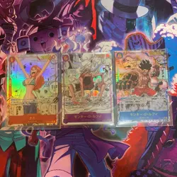 One Piece MONKEY D. LUFFY & NAMI Parallel Manga EB02-061 OP11-118 OP01-016 Set - Image 2