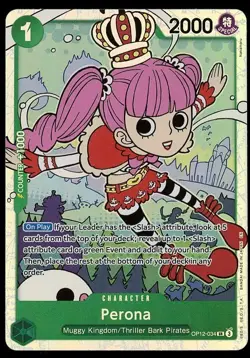 2025 One Piece ENG Legacy of the Master OP12-034 PERONA Foil - Image 1