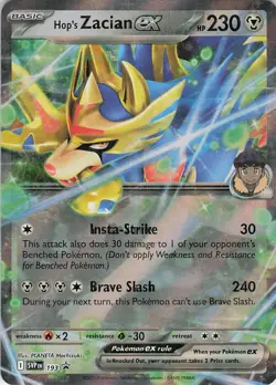 Hop's Zacian ex - Holo Double Rare SV: Scarlet & Violet Promo Cards SVP193 NM - Image 1