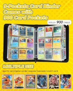 for 9 Pocket Card Binder Large Capacity for 900 Cards - Trading Card Luf - Image 3