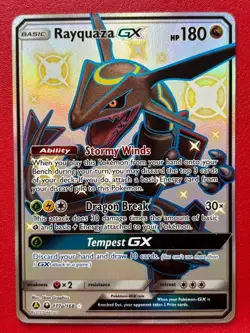 Rayquaza GX - 177a/168 - Alternate Art Shiny Promo, Hidden Fates Pokemon Card NM - Image 1