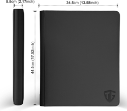 16 Pockets Trading Card Zipper Binder for 1000+ Cards| Secure Side Loading Po... - Image 2