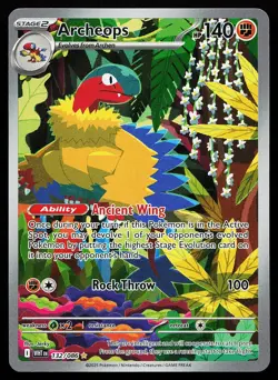 Archeops 132/086 Holo Illustration Rare White Flare Pokemon Card - Image 1