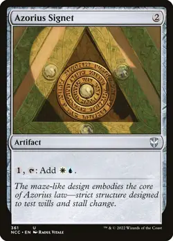 Azorius Signet MTG Commander: Streets of New Capenna U NM x1 - Magic Card - Image 1