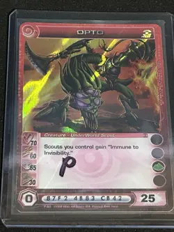 Chaotic TCG Super Rare Opto Promo Card With Max Power!!! - Image 1