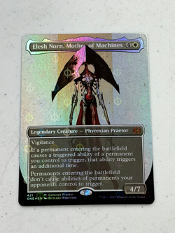 MTG Magic The Gathering Elesh Norn Mother of Machines Compleat Foil NM - Image 1