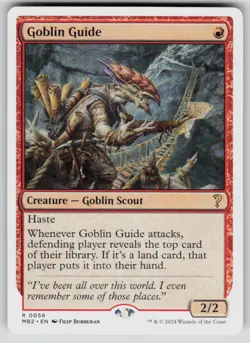 Goblin Guide (White Border) Rare Mystery Booster 2 58 MTG Near Mint 2024 - Image 1