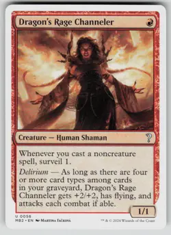 Dragon's Rage Channeler (White Border) Uncommon Mystery Booster 2 56 MTG NM 2024 - Image 1
