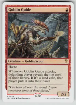 Goblin Guide (White Border) Rare Mystery Booster 2 58 MTG Near Mint 2024 - Image 1