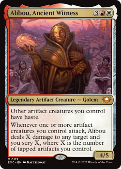 Alibou, Ancient Witness [Edge of Eternities Commander] Magic MTG - Image 1