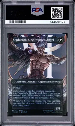 8127 Sephiroth Fabled SOLDIER Angel BL 2025 MTG Final Fantasy #0382 Foil PSA 10 - Image 2