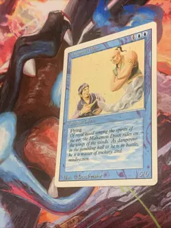 1994 Magic: The Gathering - Revised(3rd) - MAHAMOTI DJINN - Vintage Rare Played - Image 2