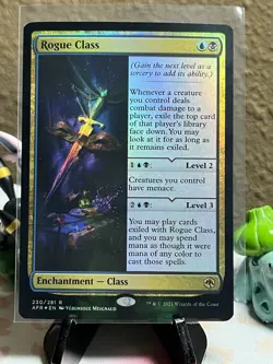 Magic The Gathering MTG - Rogue Class Foil - AFR 230 / 281 NM - Image 1