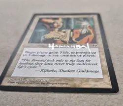 UNPLAYED SIGNED MTG Healing Salve Mirage Hannibal King EDH CUBE VINTAGE NM - Image 2