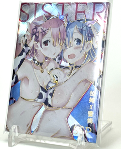Senpai Goddess Haven 4: SSP Rem & Ram SSP-007 Goddess Story Anime Waifu Card - Image 2