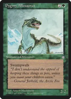 Pygmy Allosaurus Rare Ice Age Magic: The Gathering Lightly Played - Image 1