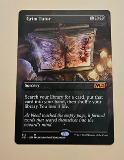 Magic: The Gathering Grim Tutor Core Set 2021 315 Borderless Mythic NM Non-Foil - Image 1