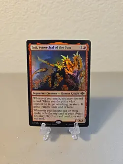MTG Inti Seneschal Of The Sun Prerelease Foil LP Lost Caverns Of Ixalan - Image 1