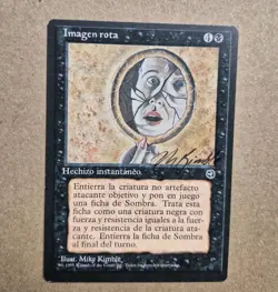 Signed Unplayed Spanish Broken Visage Homelands Magic MTG MIKE KIMBLE EDH CUBE - Image 1