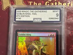 2003 MTG Magic the Gathering ~ 8th Edition ~ Goblin King-Foil ~ AGS 9 MINT - Image 2