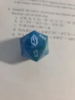 MTG Final Fantasy: Gift Bundle "Crystal" Shinra Blue Oversized D20 Die Dice - Image 1