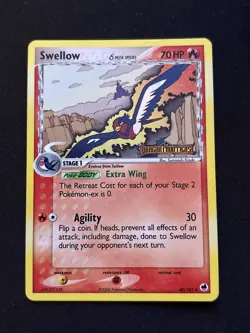 SWELLOW 40/101 HOLO STAMPED DRAGON FRONTIERS POKEMON TCG nm - Image 1