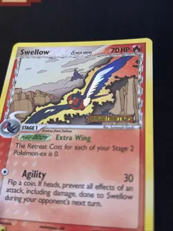 SWELLOW 40/101 HOLO STAMPED DRAGON FRONTIERS POKEMON TCG nm - Image 2