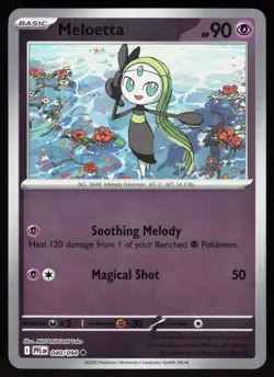 Meloetta 040/094 Uncommon Phantasmal Flames Pokemon Reverse Holo Near Mint - Image 1