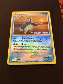 Pokemon Prinplup 58/130 Reverse Holo Stamp Burger King Promo Mint - Image 2