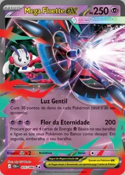 Mega Floette ex 035/086 Double Rare ME04: Chaos Rising Pokemon Near Mint - Image 1