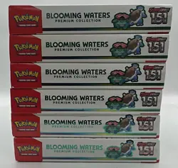 Lot of (6) Pokemon TCG 151 Blooming Waters Premium Collection Boxes SEALED - Image 4