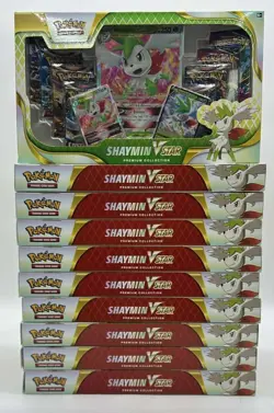 Lot of (10) Pokemon TCG Shaymin VSTAR Premium Collection Boxes SEALED/NEW - Image 1