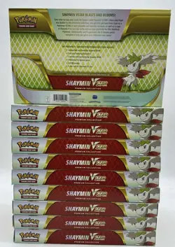 Lot of (10) Pokemon TCG Shaymin VSTAR Premium Collection Boxes SEALED/NEW - Image 2